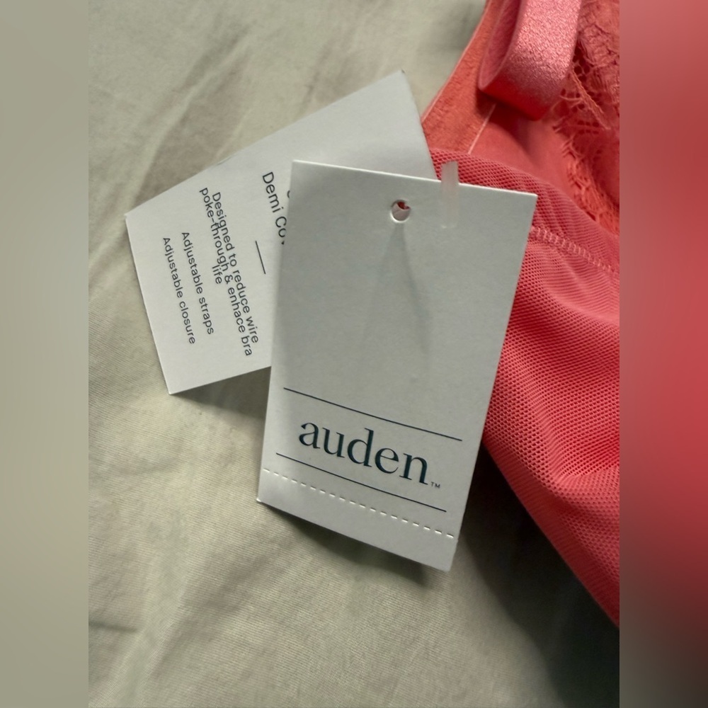 NWT Auden Women’s Pink Demi Coverage Bra - Size 38DD - Picture 6 of 8